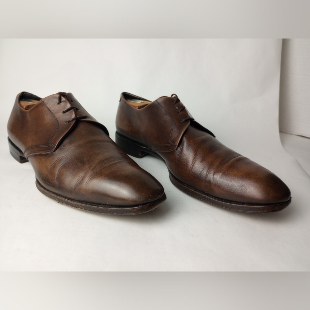 FRANCESCHETTI  Barneys NY Mens Oxford Dress Shoes,EU Sz  44,Sz 11-11.5,Brown